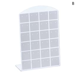 48/72 Holes Portable Earrings Ear Studs Holder Jewelry Display Holders Plastic Earring Showcase Storage Rack Organizer Stand Box