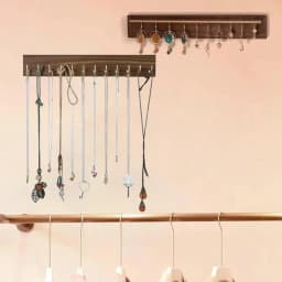 Wooden Necklace Display Stands Jewelry Display Shelf Rack Bracelet Holder Jewellery Hanging Props Earring Case Wall Sticker