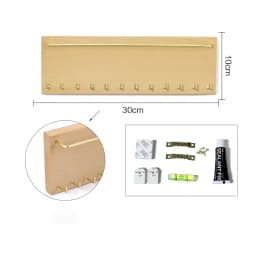Wooden Necklace Display Stands Jewelry Display Shelf Rack Bracelet Holder Jewellery Hanging Props Earring Case Wall Sticker