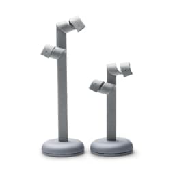 Oirlv Jewelry Stand Display For Business Grey Leather Earring Jewelry Display Stand Necklace Bracelet Watch Jewelry Holder Stand