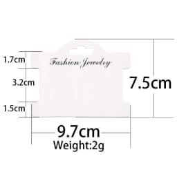 50pcs Earring Paperboard Hairpin Necklace Display Cards Holder Bulk Paper Bracelet Packaging Cardboard For Diy Jewelry Making
