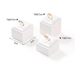 White Leather Pendant Necklace Chain Jewellery Display Bust Mannequin Stand Holder Rack Bracelet Earrings Ring Counter Organizer