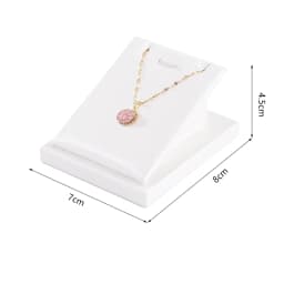 White Leather Pendant Necklace Chain Jewellery Display Bust Mannequin Stand Holder Rack Bracelet Earrings Ring Counter Organizer