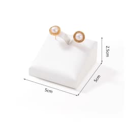 White Leather Pendant Necklace Chain Jewellery Display Bust Mannequin Stand Holder Rack Bracelet Earrings Ring Counter Organizer