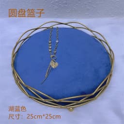 Gray Velvet Jewelry Display Rack Earrings Necklace Small Ornaments Storage Tray Ab Double-Sided Series Hanging Rack Window Props
