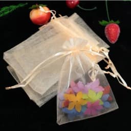 500pcs/lot Organza Gift Bags Pouches 7x9cm Small Organza Bag Pouch Favor Wedding Party Christmas Gift Bag Jewelry Packaging Bags
