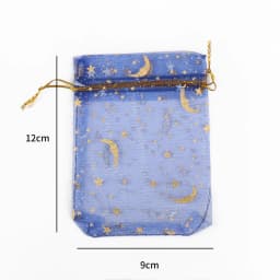 50pcs/lot 7x9cm 9x12cm Heart Star Organza Jewelry Packaging Pouches Bags Christmas Drawstring Bag For Wedding Gift Jewelry Pouch