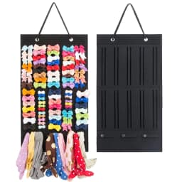 Hair Bows Organizer Large Capacity Headband Holder Wall Hanging Hair Clip Storage Hanger Space Saving Hair Girls Room Decoration