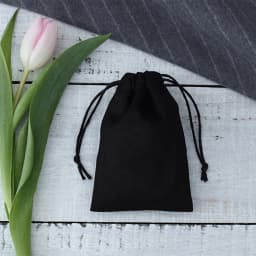 100Pcs Black Jewelry Drawstring Bag Custom Flannel Velvet Suede Gift Packaging Pouch Gift Organizer Wedding Favors Makeup Sack