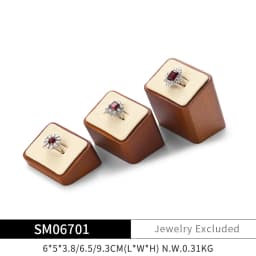 Oirlv Wooden Jewelry Display Stand Ring Earring Necklace Bracelet Watch Jewelry Stand Display Set Solidwood Jewelry Holder Stand