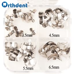 50/100Pcs Dental Matrix Bands Sectional Contoured Metal Matrices Refill Forming 3.5/4.5/5.5/6.5mm Dentistry Orthodontic Material