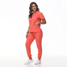 Stretchy Medical Scrubs Uniform Doctor and Nurse Uniform Durable Dental Pediatric Quick-Dry Healthcare Workwear Scrub Set 42109