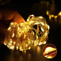 5M-50M LED String Lights Silver Copper Wire 12V Fairy Night Lamp for Chiristmas Garland Bedroom Light Indoor Wedding Decoration