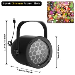 Christmas LED Snowflake Lights Projector for Indoor/Outdoor Garden Patio Yard House Wall Holiday Projector for Xmas New Year