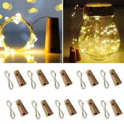 10PCS/Lot LED Wine Bottle Lights with Cork Fairy Mini String Lights Liquor Bottles Crafts Party Wedding Decoration