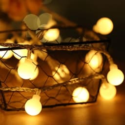 LSDM New Year 1.5/2/3/4/5/10M LED Holiday Fairy Garland Ball String Lights Globe Wedding Home Decoration Battery Rope Lights
