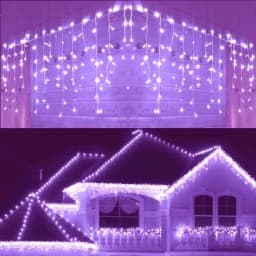 Fairy LED Icicle String Lights Christmas Garland Outdoor Lights Home For Wedding Party Curtain Garden Decoration