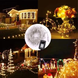 10/20/30/50M Christmas Lights Strip DC 12V Fairy Light Waterproof Silver Wire Xmas Lamp Wedding Decor Christmas Tree Ornament