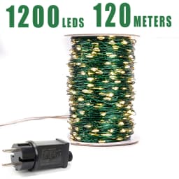 120Meters 1200 LED Fairy Lights LED string Light Bulb Copper for Wedding Christmas outdoor Curtain Christmas Garland Decoration