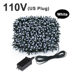 Outdoor Christmas Light New Year's Garland Lamp 100m 20m Twinkle LED String Holiday Wedding Decorative Lights Adornos De Navidad