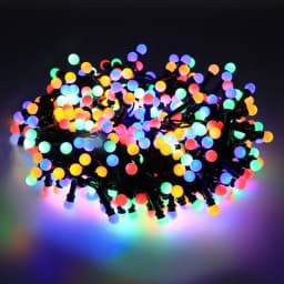 10M 500LED Round Ball Christmas Garland Fairy Lights Waterproof 8 Modes Garden Firecracker String Light for Party New Year Decor