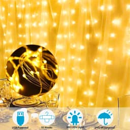 LED Curtain Garland Fairy Lights with 8 Modes for New Year Christmas Party Wedding Decoration