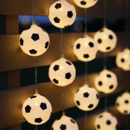 1pc 10/20LED Soccer Ball String Lights Football Fairy Lamp for Bedroom Home Wedding Garden Worldcup Decor