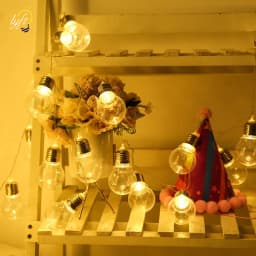 LED Fairy Garland Bulb Battery Power Outdoor Garden Waterproof Atmosphere Lamp Wedding Christmas Party Decoration Lights String