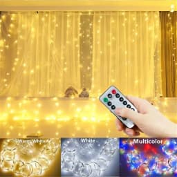 Christmas Decor Led Curtain Garland on The Window USB Power Fairy Lights Festoon with Remote New Year 2026 Garland Led Lights