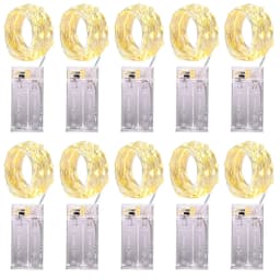 10pcs 2/3Meter Copper Wire LED String Fairy lights Holiday lighting Fairy Garland For Christmas Tree Party Decoration navidad