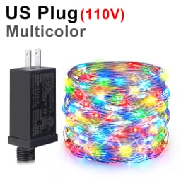 100m-10m LED Fairy Lights Christmas Party Decor Waterproof Outdoor Indoor Copper String Lights for Bedroom Balcony Window