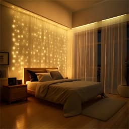 USB Remote LED Curtain Lights 8 Modes for Wedding Garden Party Bedroom Wall Window Home Decor Eid Decor LED Garland Lamp