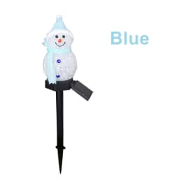 1pc Christmas Snowman Pathway Lights Solar Outdoor Snowman Stakes Lights For Home Patio Yard Garden Park Porch Street Xmas Decor