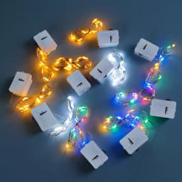 1/5/10Pcs Battery LED String Lights Copper Silver Wire Garland Light Waterproof Fairy Lights Party Decoration Christmas Wedding