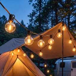 G40 String Lights Outdoor LED Festoon Fairy Patio Rope Garland Lamp Wedding Street Camping Garden Party Decoration Lights