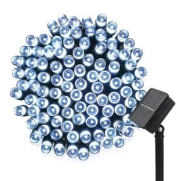 Outdoor Solar Garden Lights Warm White Purple LED Strip String Fairy Lights Solar Lamp Waterproof Garland Decor for Patio Yard