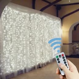 LED Fairy String Curtain Light 3/4/6M Christmas Lights 8 Mode Remote USB Festoon Christmas Decor For Home Holiday New Year Lamp