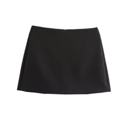 High Waist Solid Skort for Women Fashion Side Zipper Female Shorts Skirts Mujer