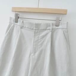 Women's Old Money style white straight Bermuda Shorts Mid-length Pants