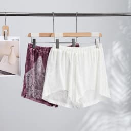 Lace Trim Women Shorts Vintage Velvet Lace Shorts High Waist Versatile Shorts Daily Fashion Casual Outfit Stylish Party Outfit