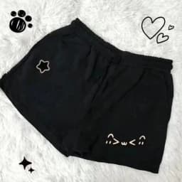 Cotton Shorts Women Print Cute Pantalones Cortos De Mujer 2025 New Bottoms Casual Fashion Elastic Waist Summer Wide Leg Pants