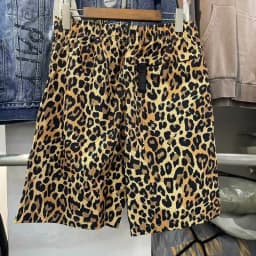 Kapital 21SS Quick Dry Polka Dot Leopard Print Loose Casual Sport Shorts Five-Quarter Length Cotton Youth Fashion Leisure Shorts