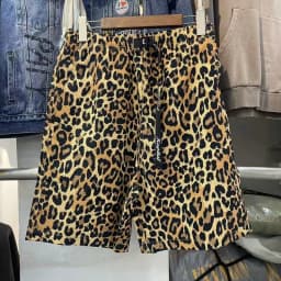 Kapital 21SS Quick Dry Polka Dot Leopard Print Loose Casual Sport Shorts Five-Quarter Length Cotton Youth Fashion Leisure Shorts