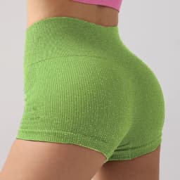 High Waisted Yoga Shorts Women Silver Wire Slim Shorts Gym Exercising Sexy Hip Liftting Leggings Fashion Three Point Yoga Pants