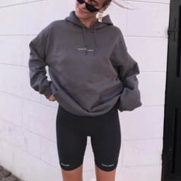 Summer Biker Shorts 2026 Women Elastic Waist Skinny Fitness Korean Casual Sexy Letter Print Black Shorts Pantalones Black
