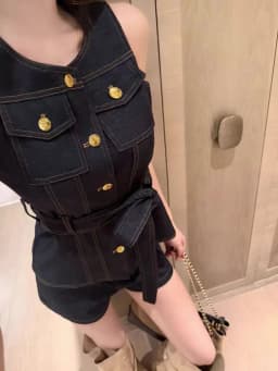 Y2k American Dark Blue High Waist Denim Shorts For Women 2026 Spring And Summer Fashion Hip-Hop Gothic Casual Slim Shorts