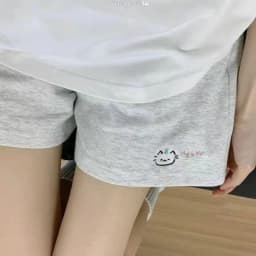 Kitten shorts female summer INS fashion Korean version Y2K loose leisure sports wide legs elastic waist