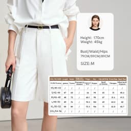 Amii Women's Shorts 2026 Autumn New Toothpick Pleated Casual Shorts Women's Loose Versatile Straight Five-point Pants 12621019
