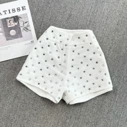 French Chic Summer High Waisted Womens Shorts Sequined Sexy Girl Booty Shorts Streetwear Club Casual Short Pants Dropshipping