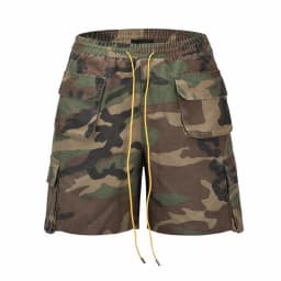 New Fashion Multi-pocket Camouflage Drawstring Jeans Knee Shorts Casual Hip-hop Fashion Loose Comfortable Women's Pants